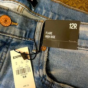 Express High rise flare jeans